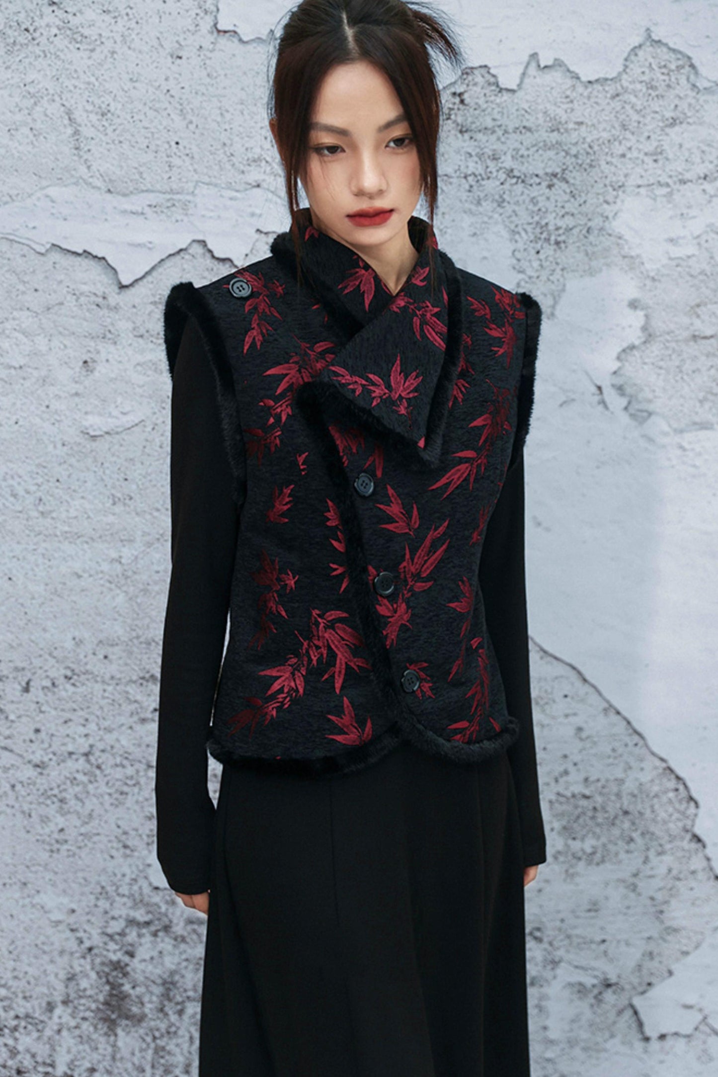 バンブーリーフシェニールベスト