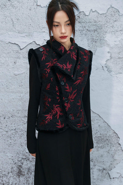 バンブーリーフシェニールベスト