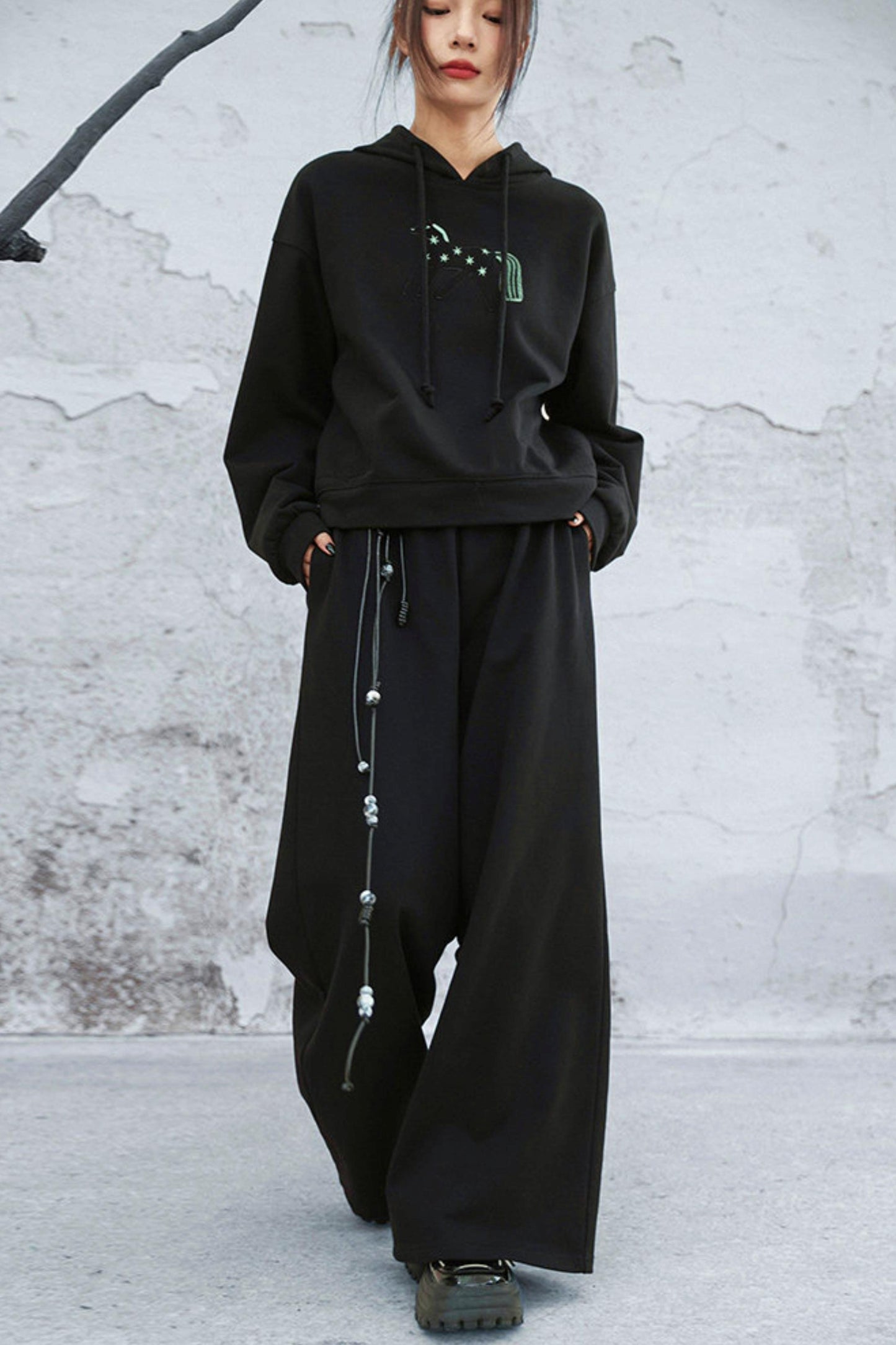 モードルーズワイドレッグパンツ