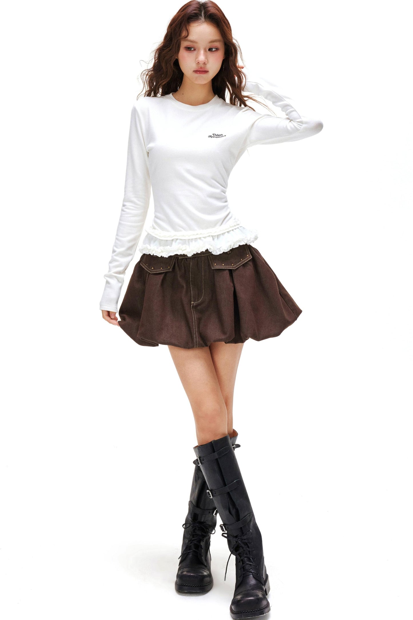 Floral Bad Balloon Skirt