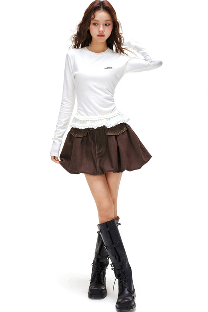 Floral Bad Balloon Skirt