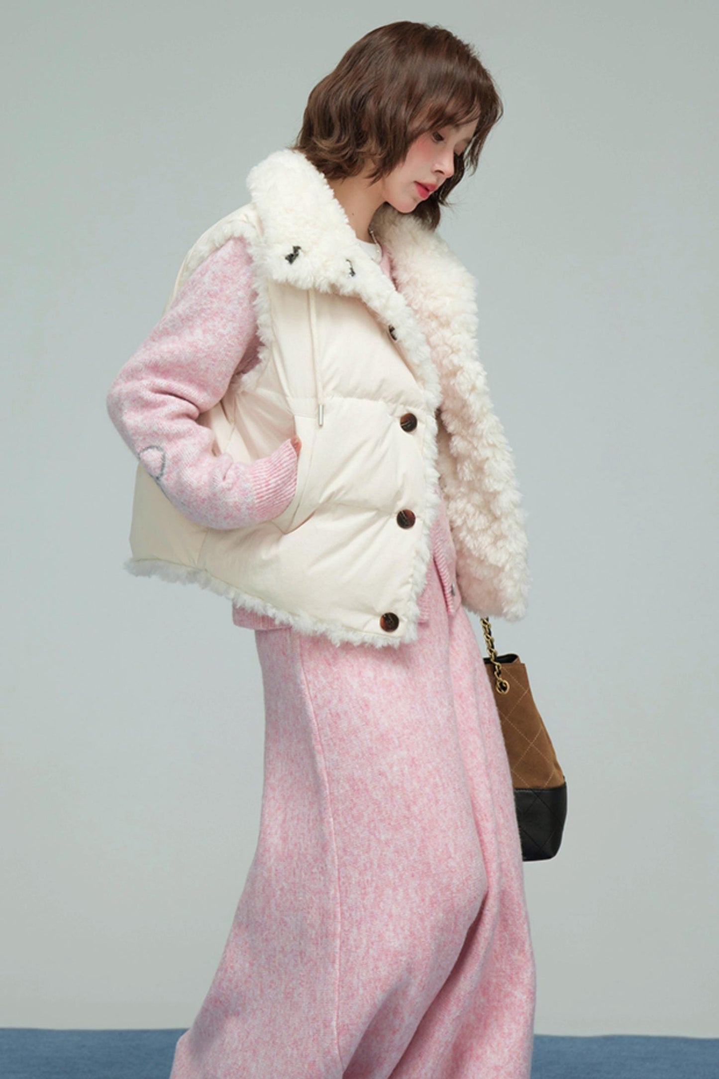 リバーシブルココナッツクリームベスト