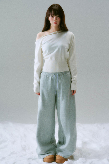 Casual loose fleece pants