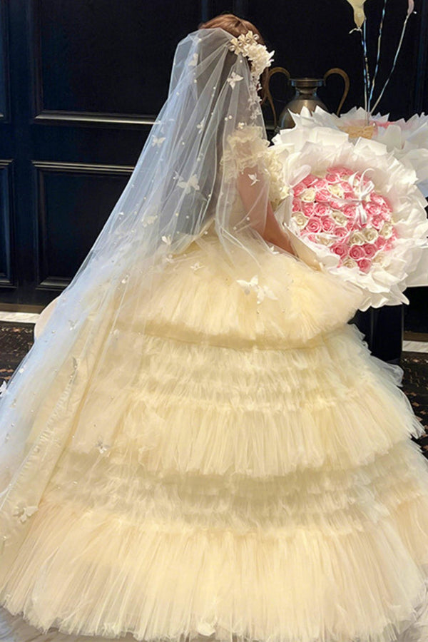 Flower Tulle Princess Dress + Accessories