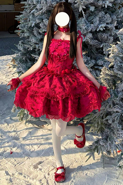 [Précommande] Robe Lolita Poupée Onirique aux Couleurs Bonbon + Accessoires Cheveux
