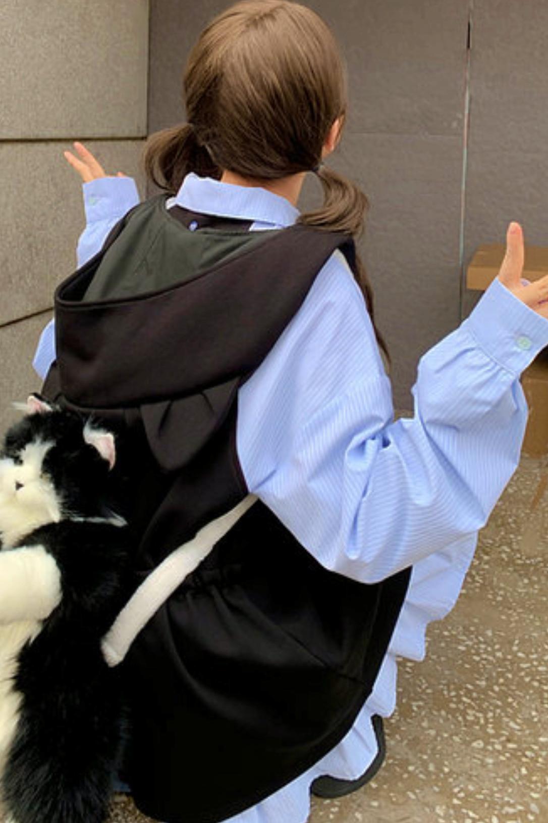 キャットイアーフーデッドドレス