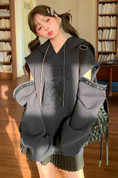 Sweet Cartoon Hooded Tops