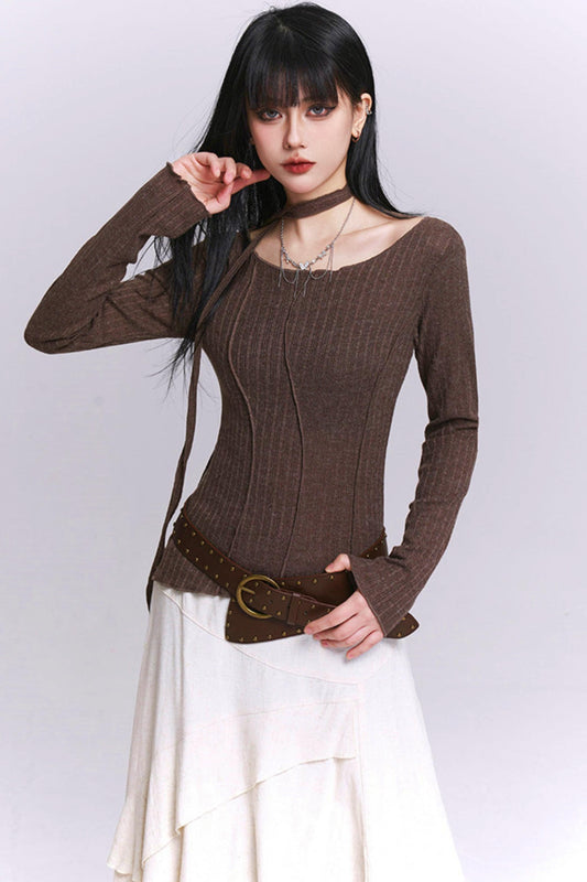 모드 슬림핏 탑