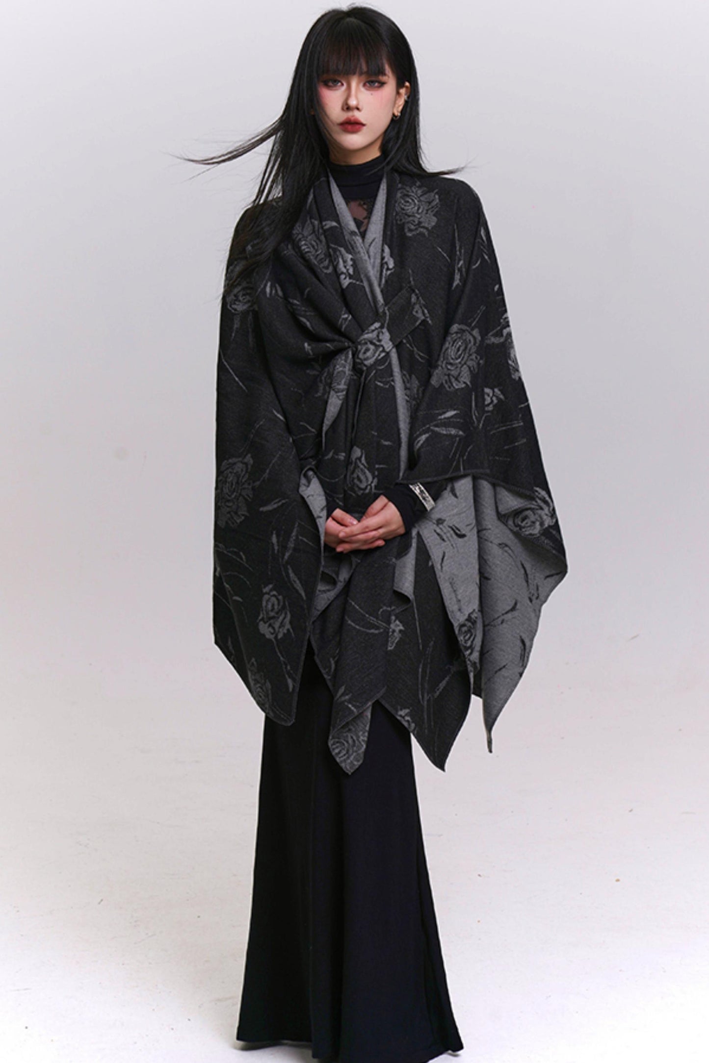 Elegant Crochet Style Scarf Shawl