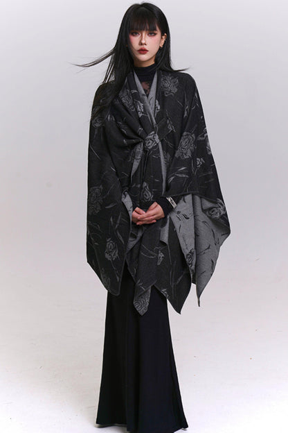 Elegant Crochet Style Scarf Shawl