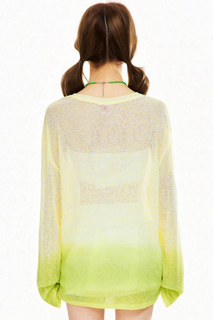 シアービビットグラデーショントップス