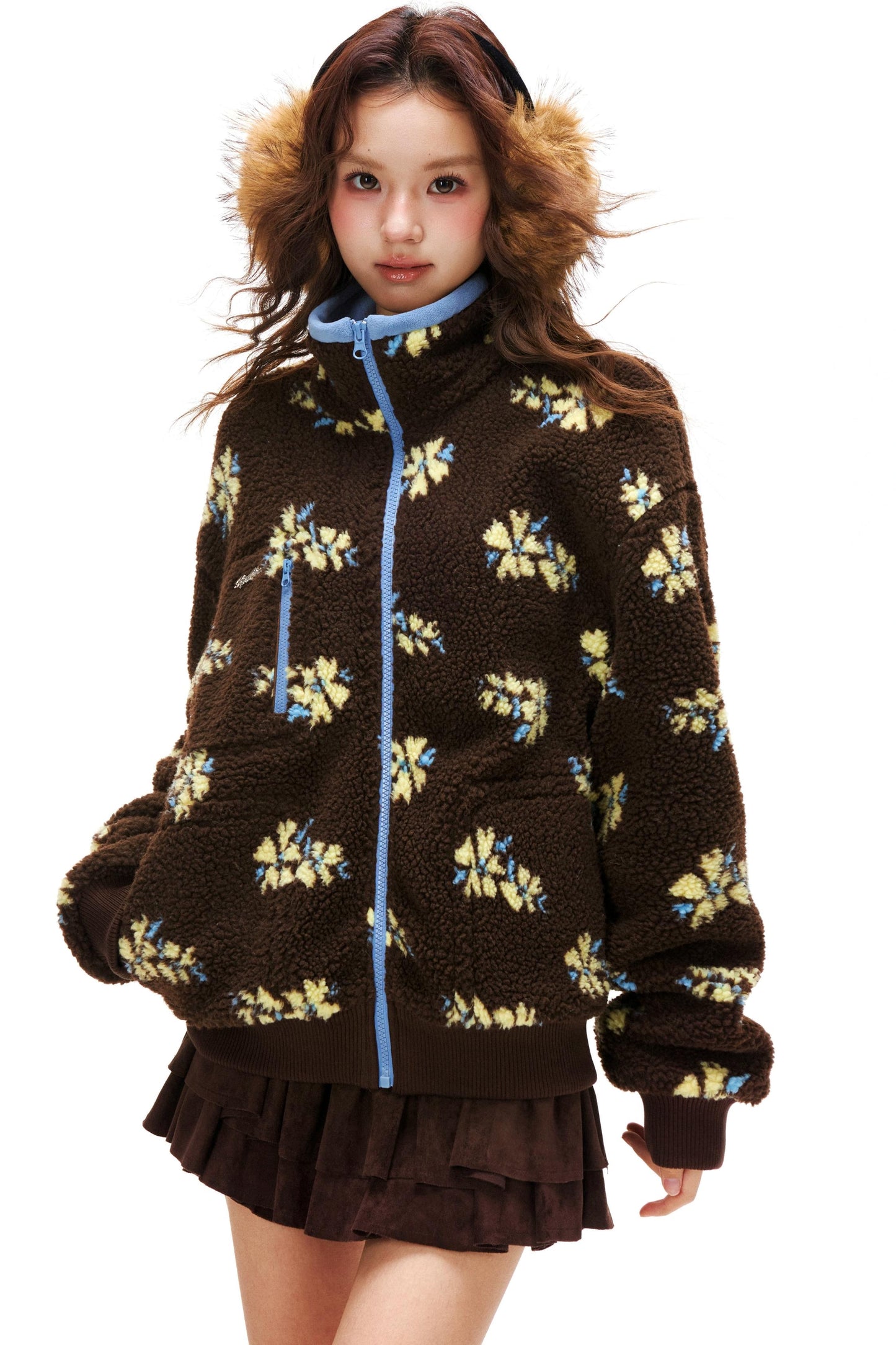 レトロフラワーフェアアイルジャケット