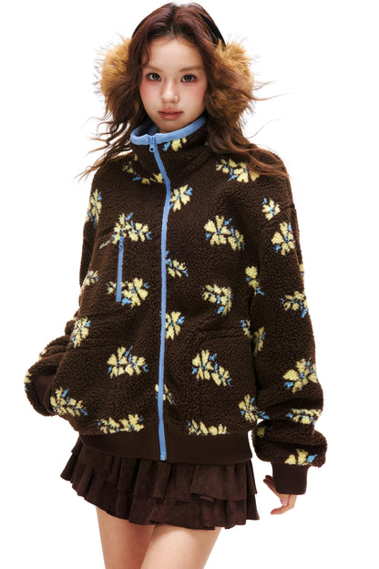 レトロフラワーフェアアイルジャケット