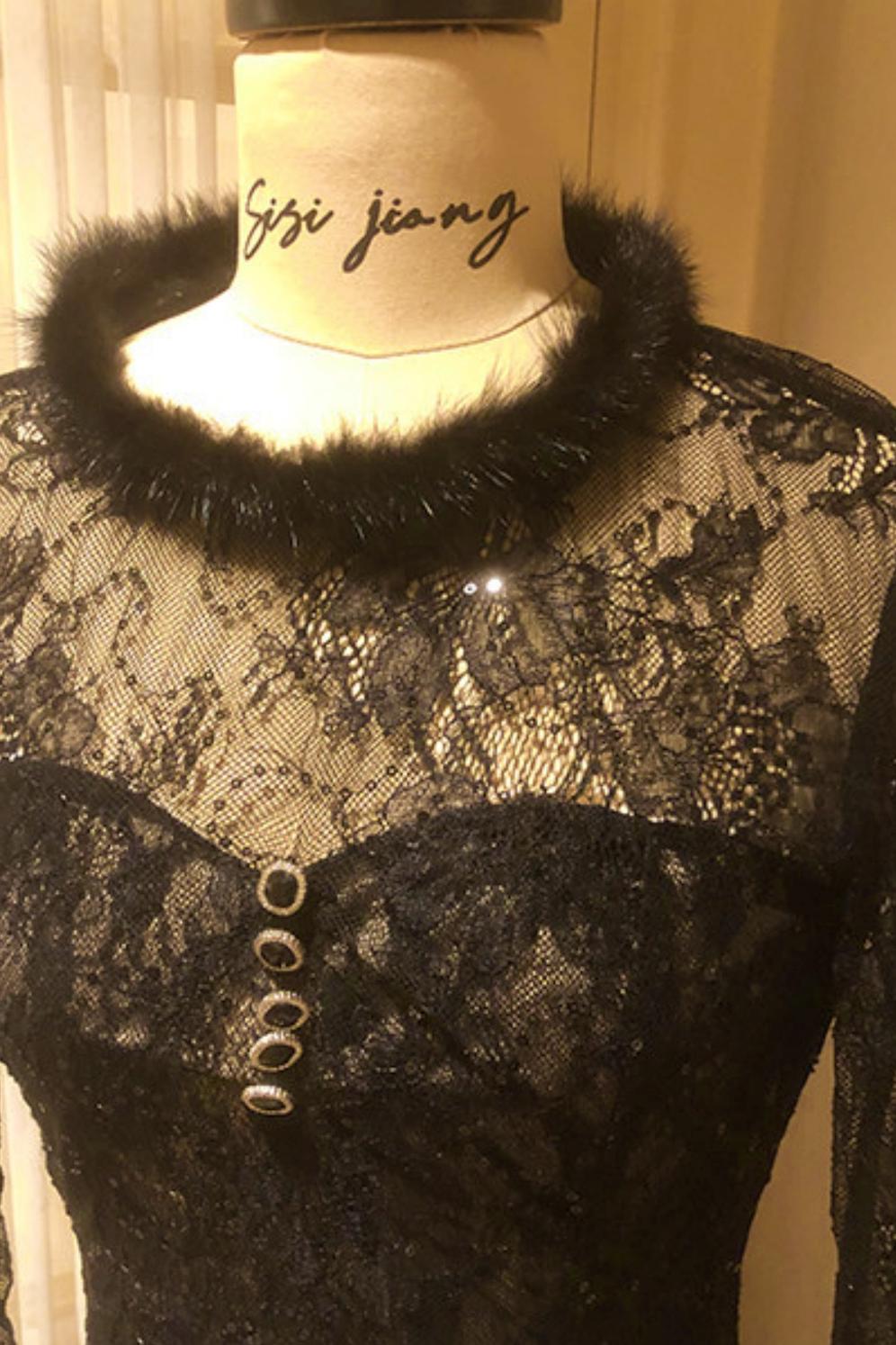 フレンチエレガンスフィッシュテールドレス