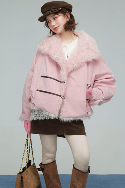 フラッフィートリムジャケット