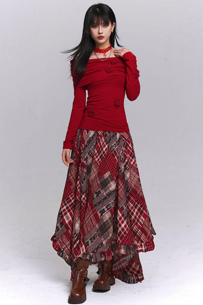 Slim Off-the-shoulder Tops