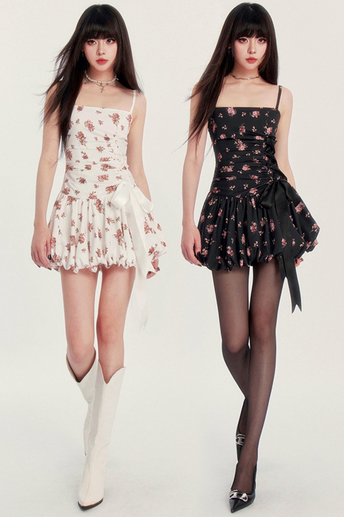Holiday Flower Silhouette Dress