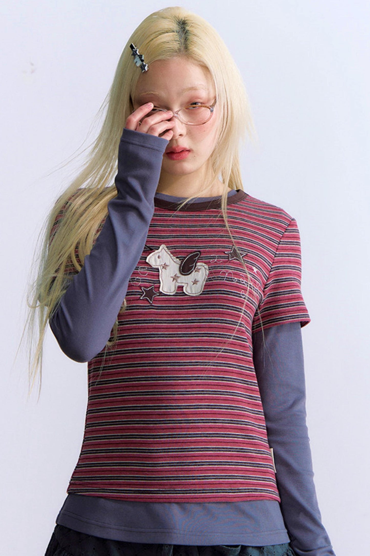 ポニーパッチデザイントップス