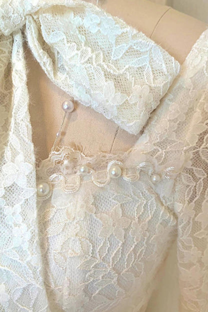 フレンチスタイルレースマーメイドドレス