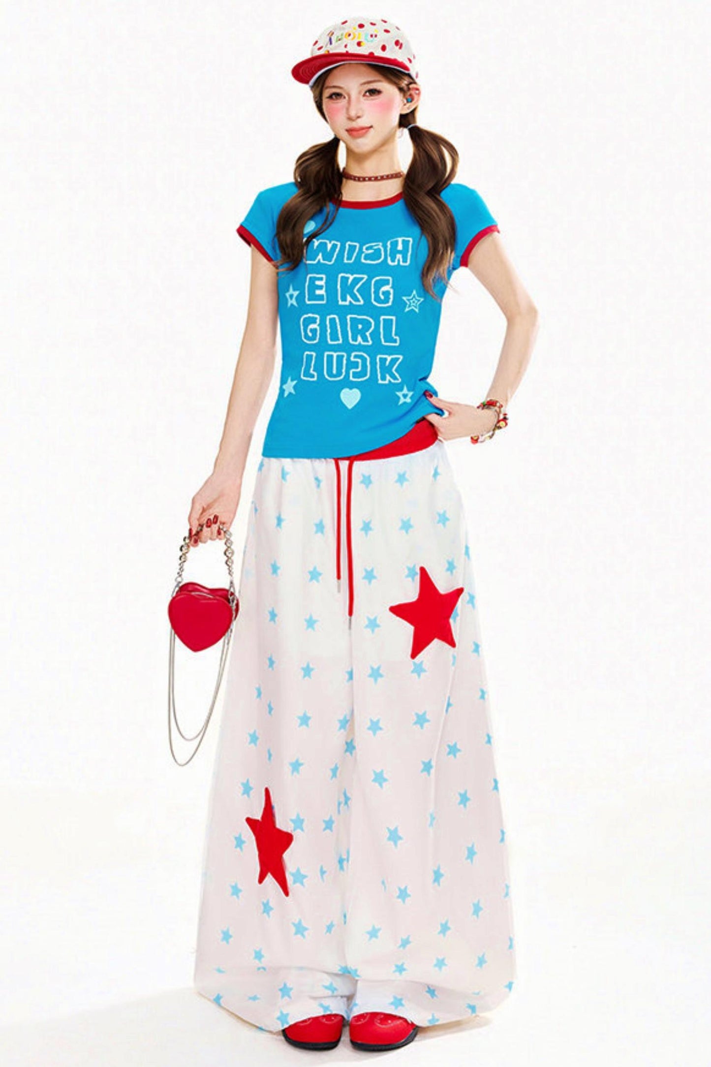 Retro Pop Star Wide Leg Pants