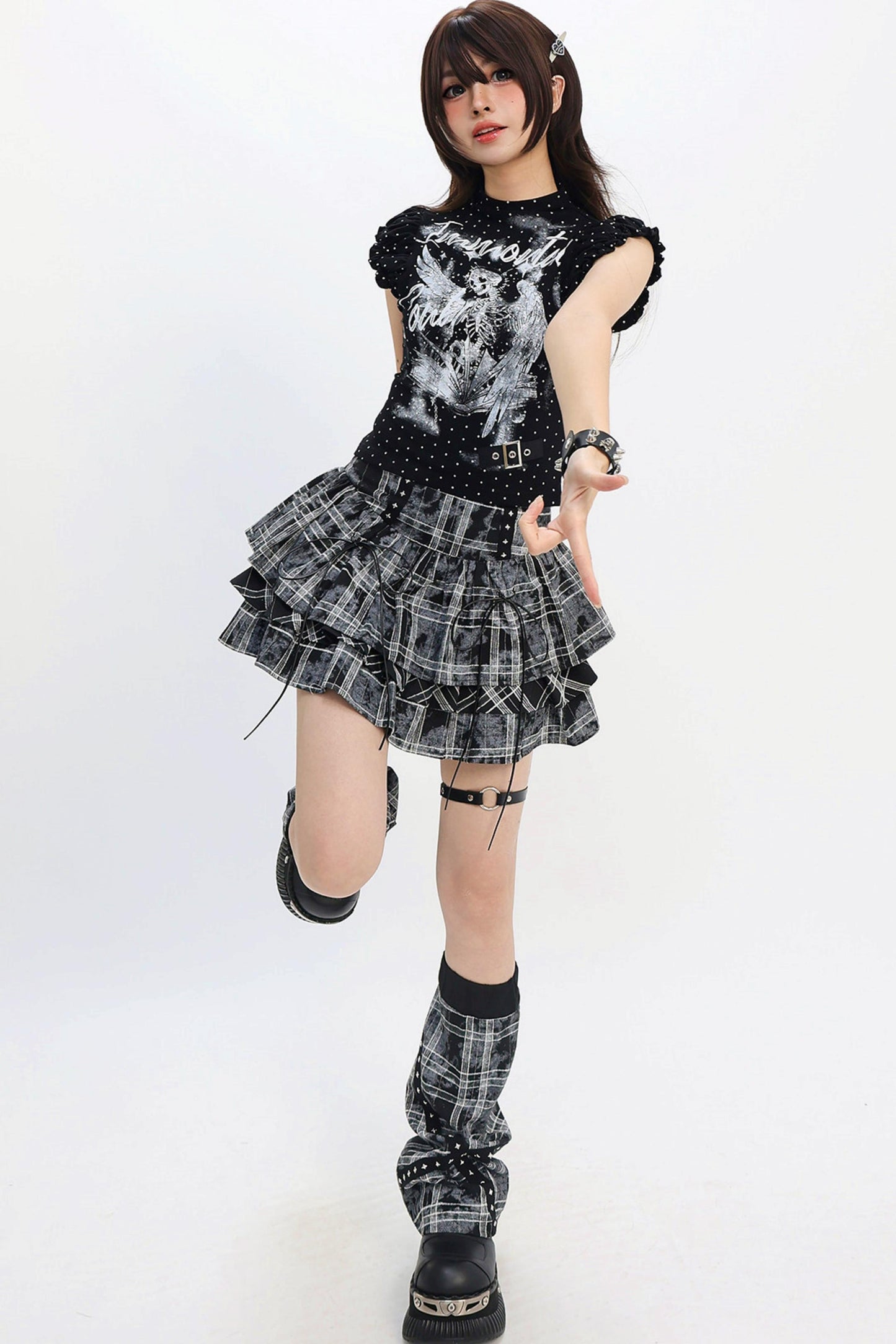 Decadent Angel Punk Ruffle T-Shirt