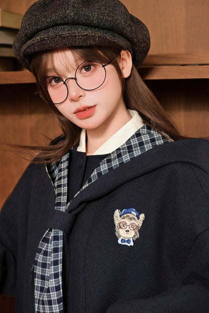 Tribal Patchwork Hooded Jacket