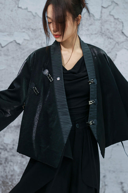 ブライトシルクプリーツジャケット