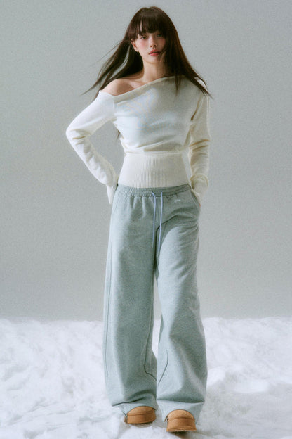 Casual loose fleece pants