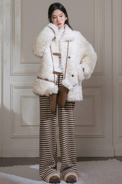 Striped Loose Knit Pants