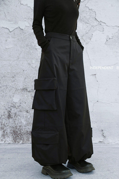 ユニセックスマルチポケットカーゴパンツ