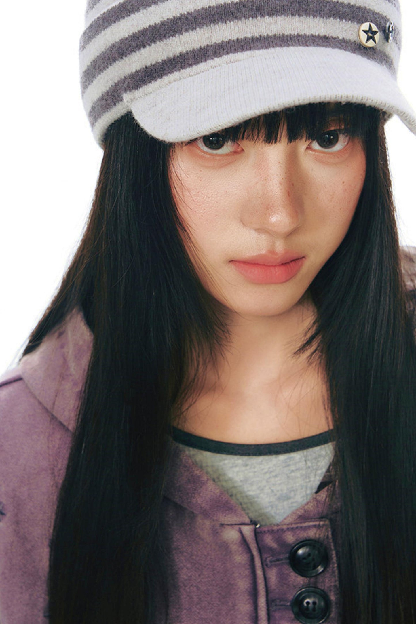 ボーダーニットキャップ