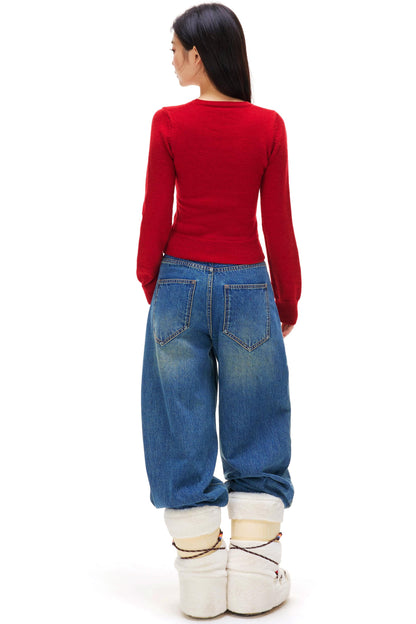 Little Horse Jacquard Sweater + Scarf