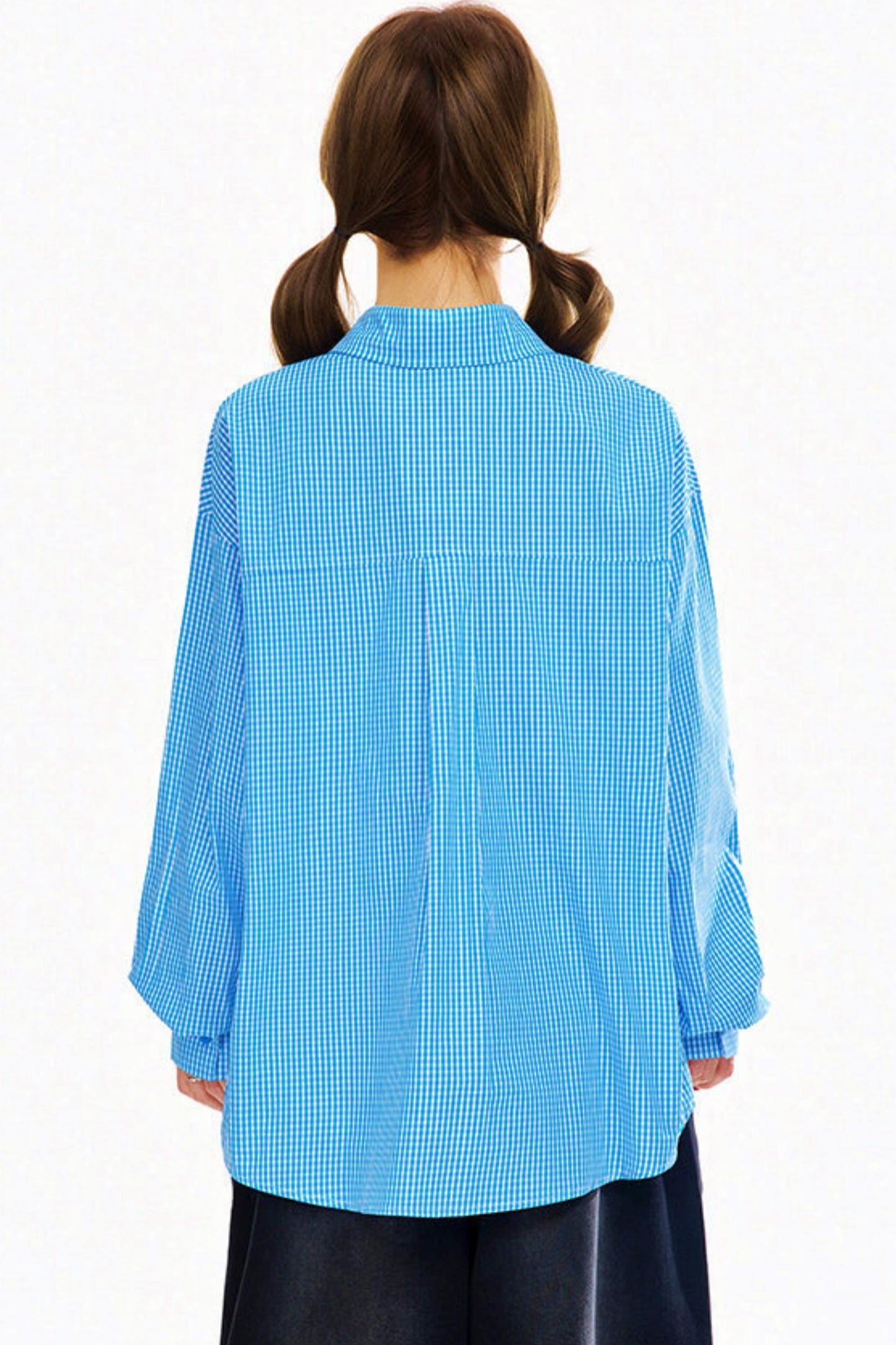 Patchwork Plaid Spring Blouse