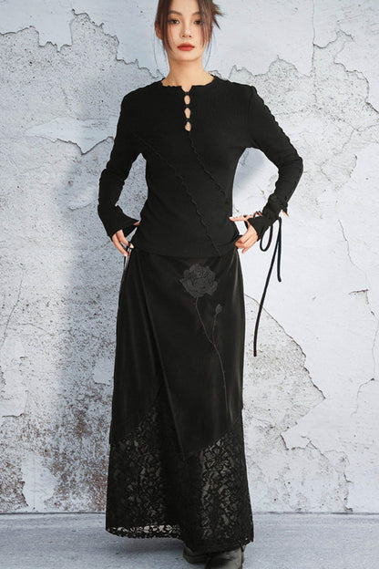 Ribbed Brushed Knit Sweater