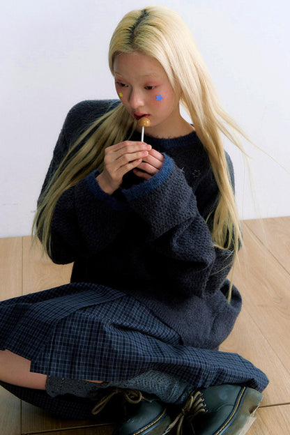 プリーティッドエーラインミディスカート