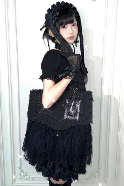 Lace Ruffle Ita Bag