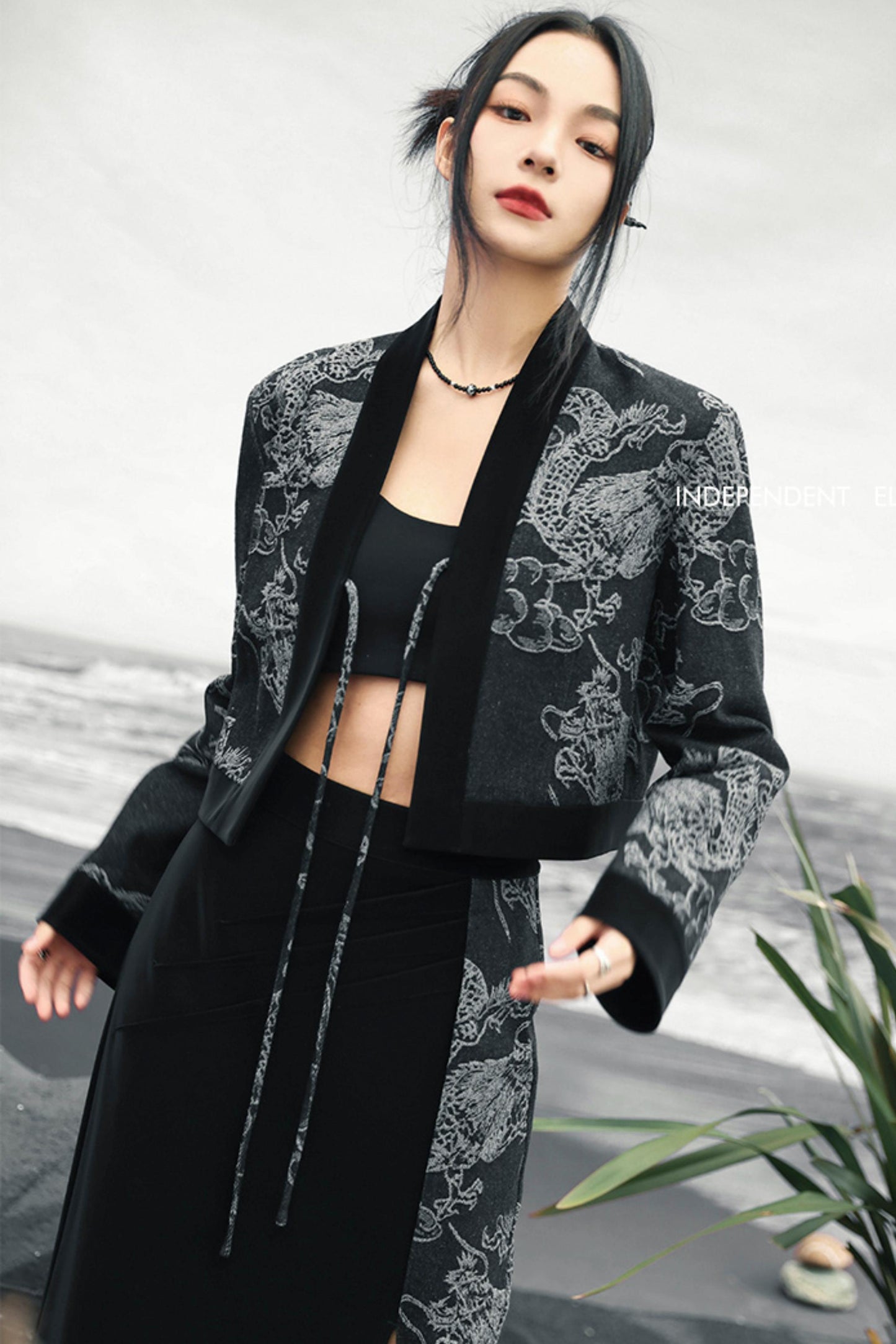 ドラゴンジャカードデニムジャケット