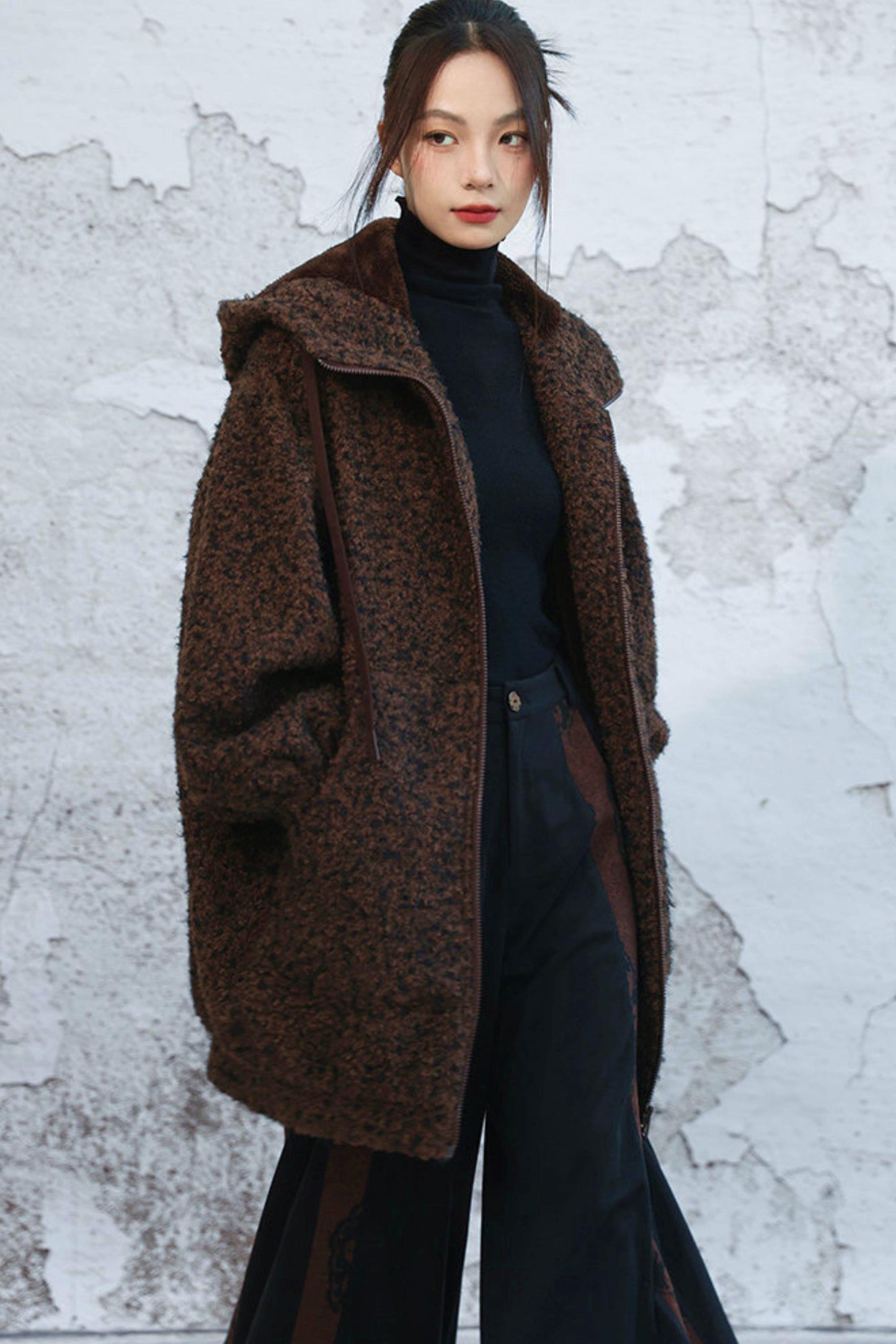 Popcorn lantern sleeve jacket