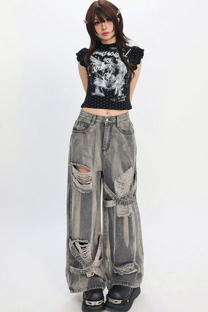 Decadent Angel Punk Ruffle T-Shirt