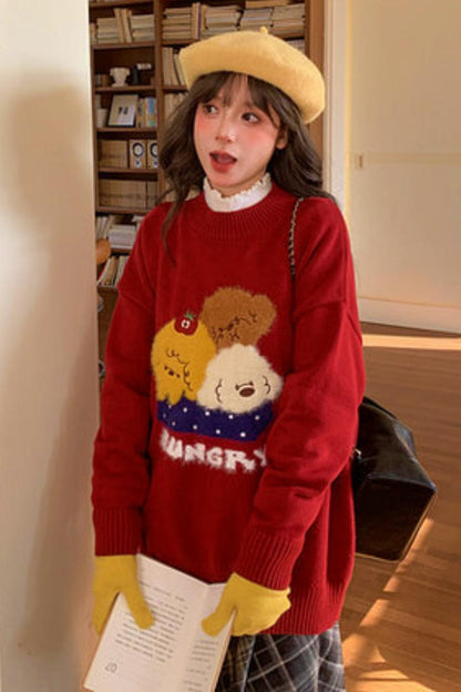 キュートパピーニットセーター