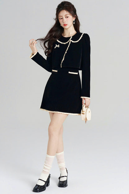 Black Velvet Hepburn Dress