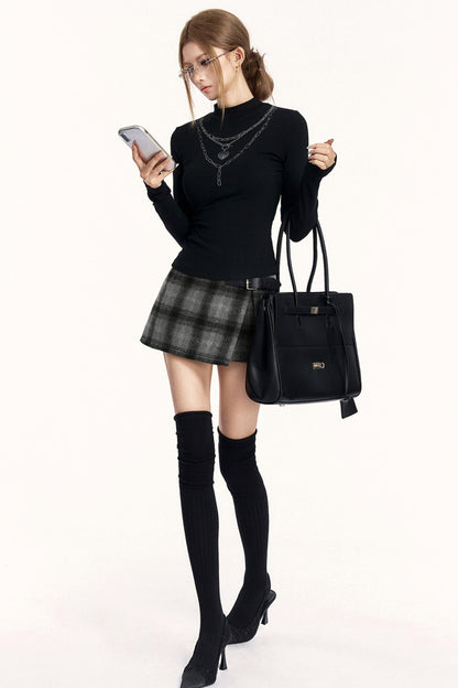 Spice Girl Chain Print High Neck Top