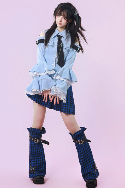 Moonblue-Schul-Lagenhemd