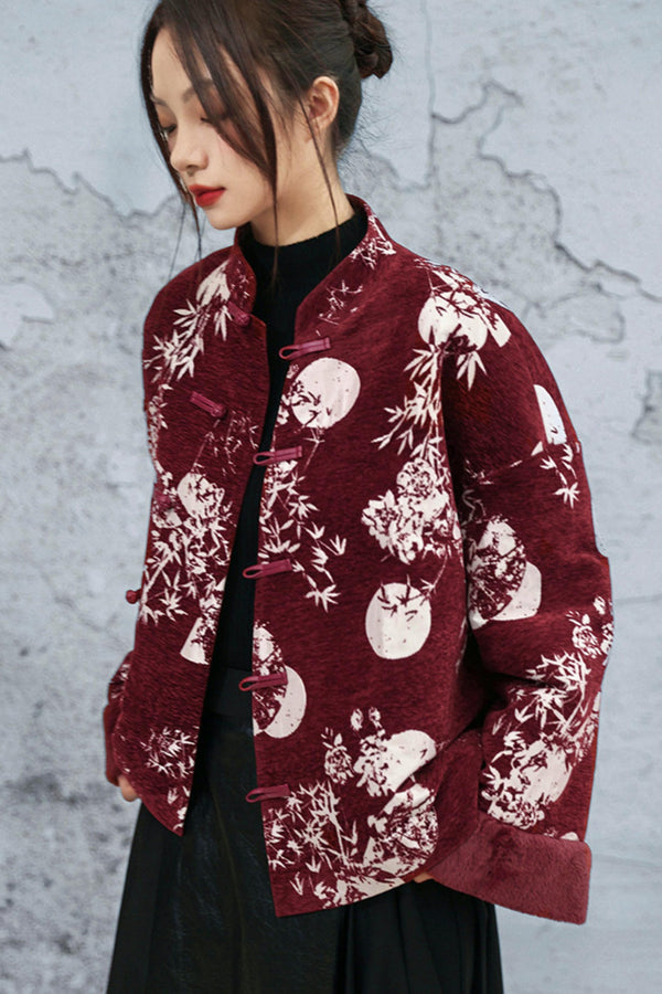 シニールバンブーリーフコート