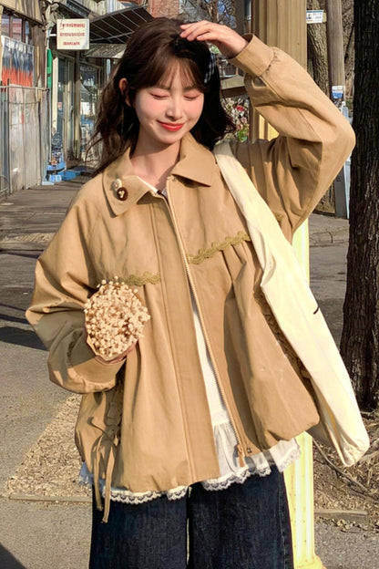 Mori Cotton Doll Collar Jacket