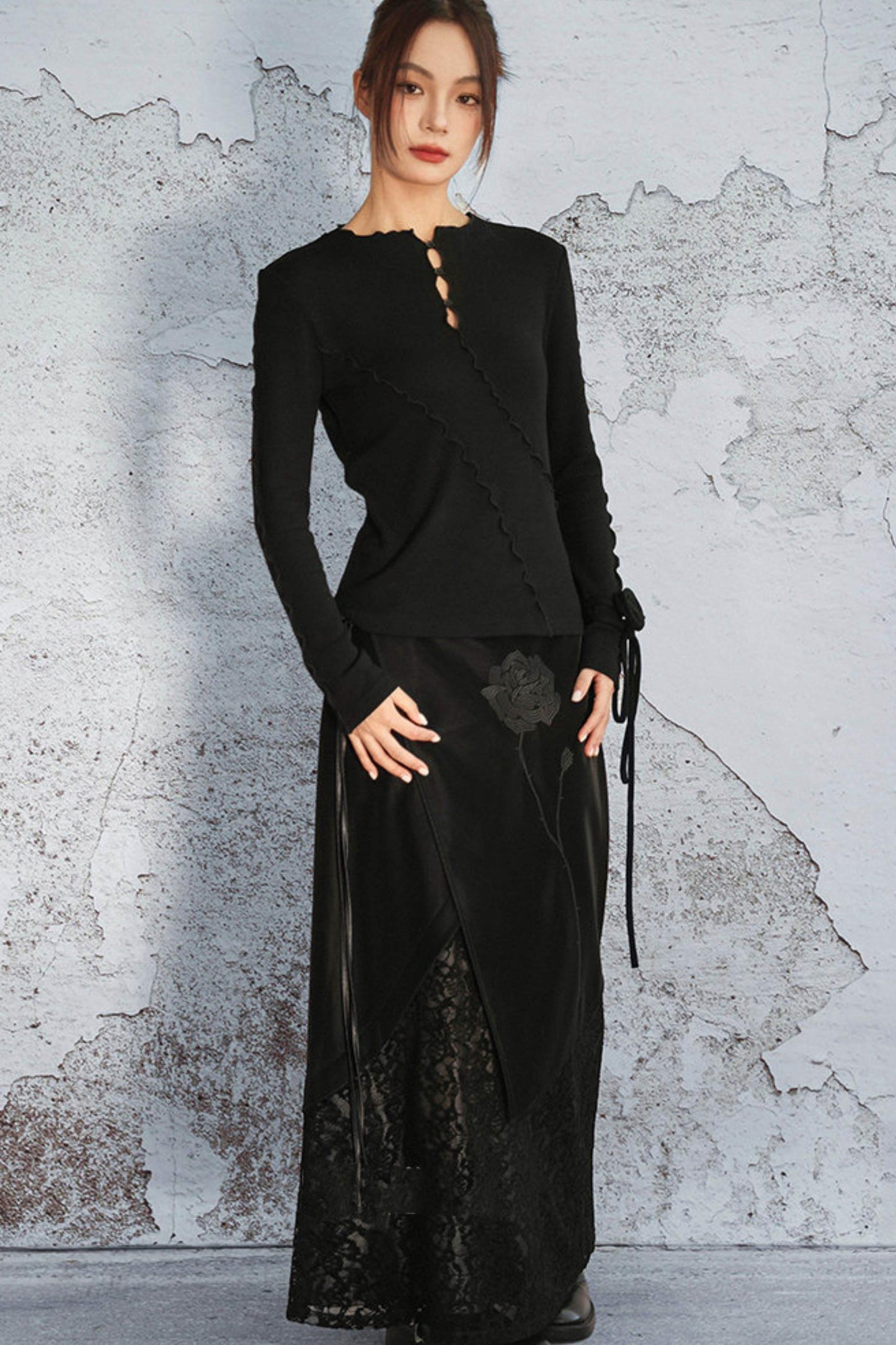 Ribbed Brushed Knit Sweater