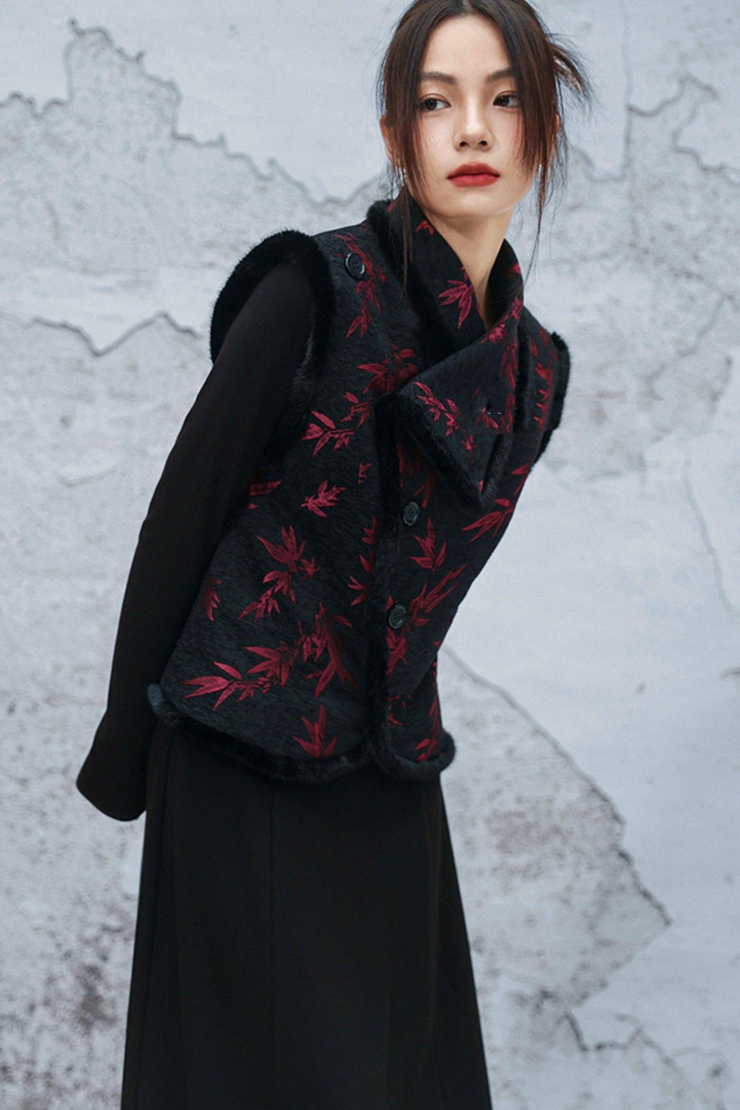 バンブーリーフシェニールベスト