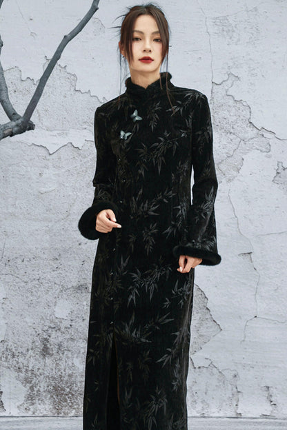 バンブーリーフチョンシャムドレス