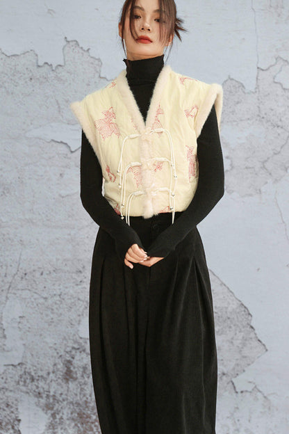 Three-dimensional corduroy pants