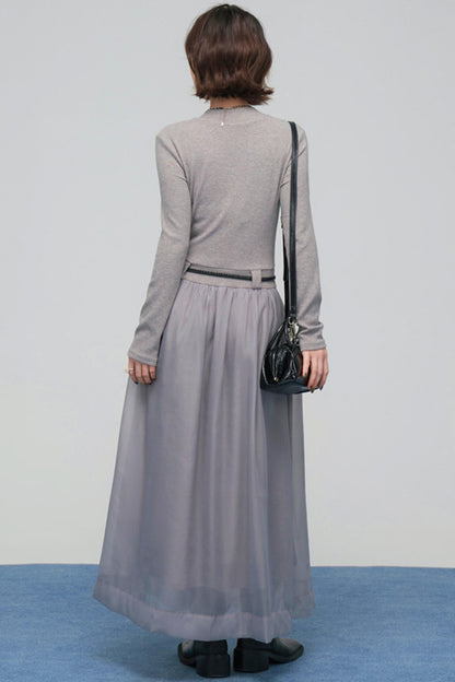 ミスティモードチュールロングドレス